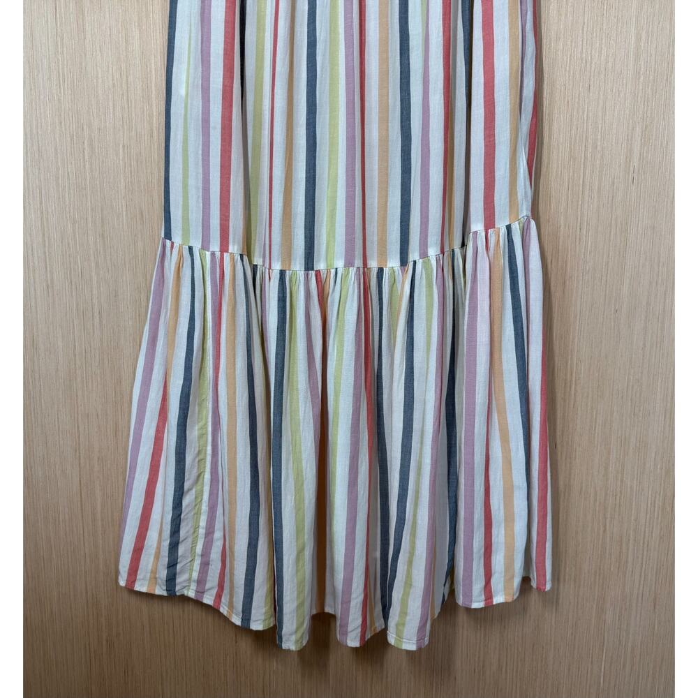 Old Navy Striped Tiered Maxi Swing Sundress Size Large Pockets Multicolor - Picture 4 of 13